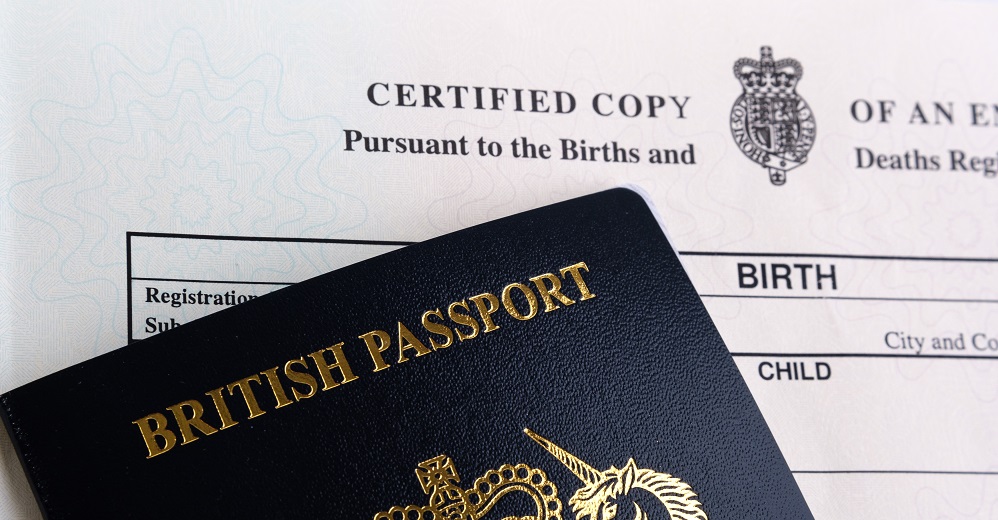 British passport and the Birth Certificates released by HM Passport Office in 2021