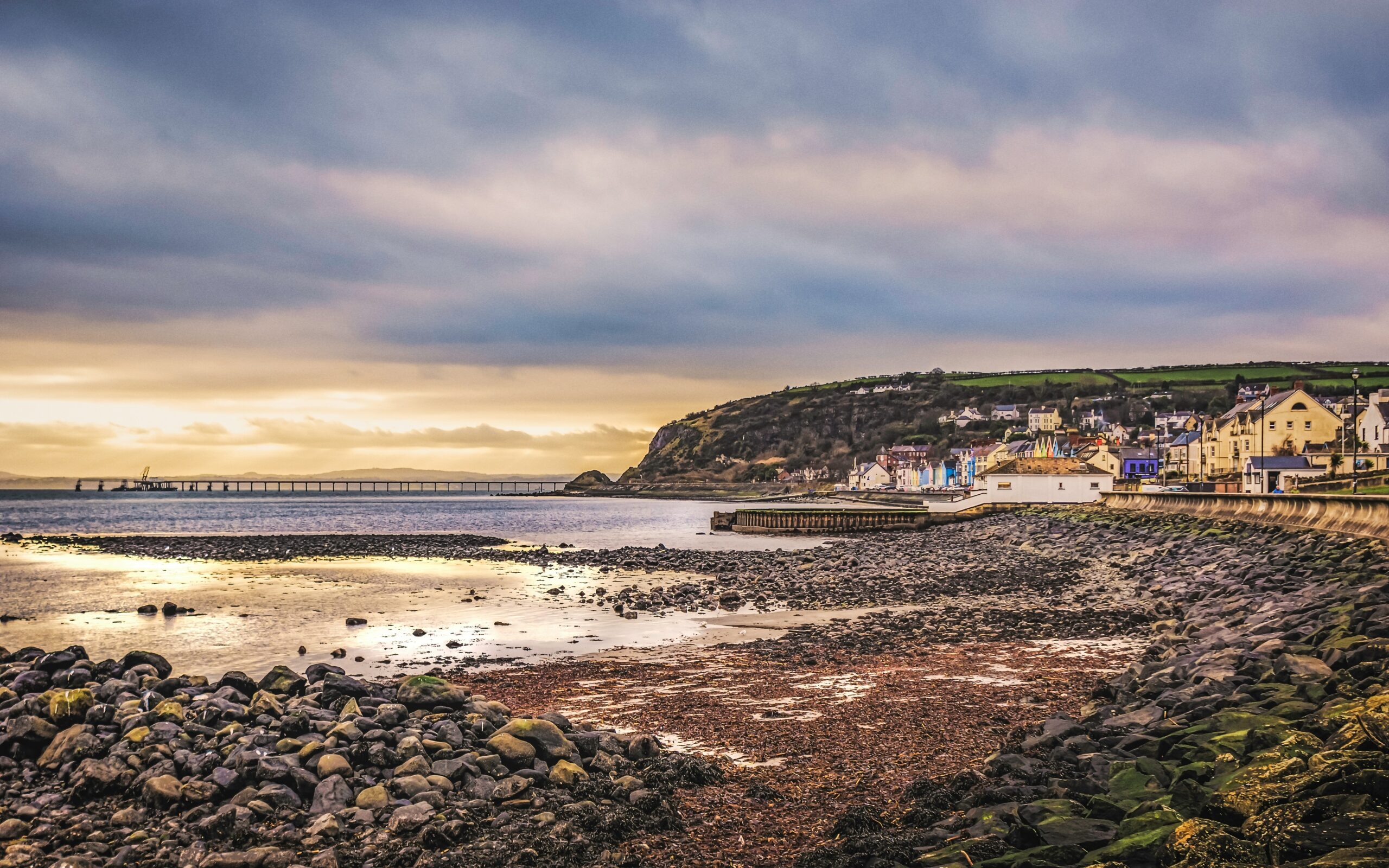 Whitehead beach at Carrickfergus UK